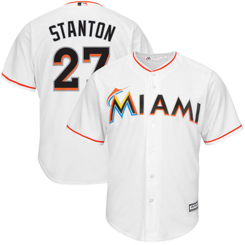 Majestic Athletic Youth Miami Marlins Giancarlo Stanton Jersey MEDIUM RED  889035027721