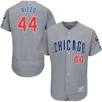 Men's Majestic Anthony Rizzo Gray Chicago Cubs Official Cool Base