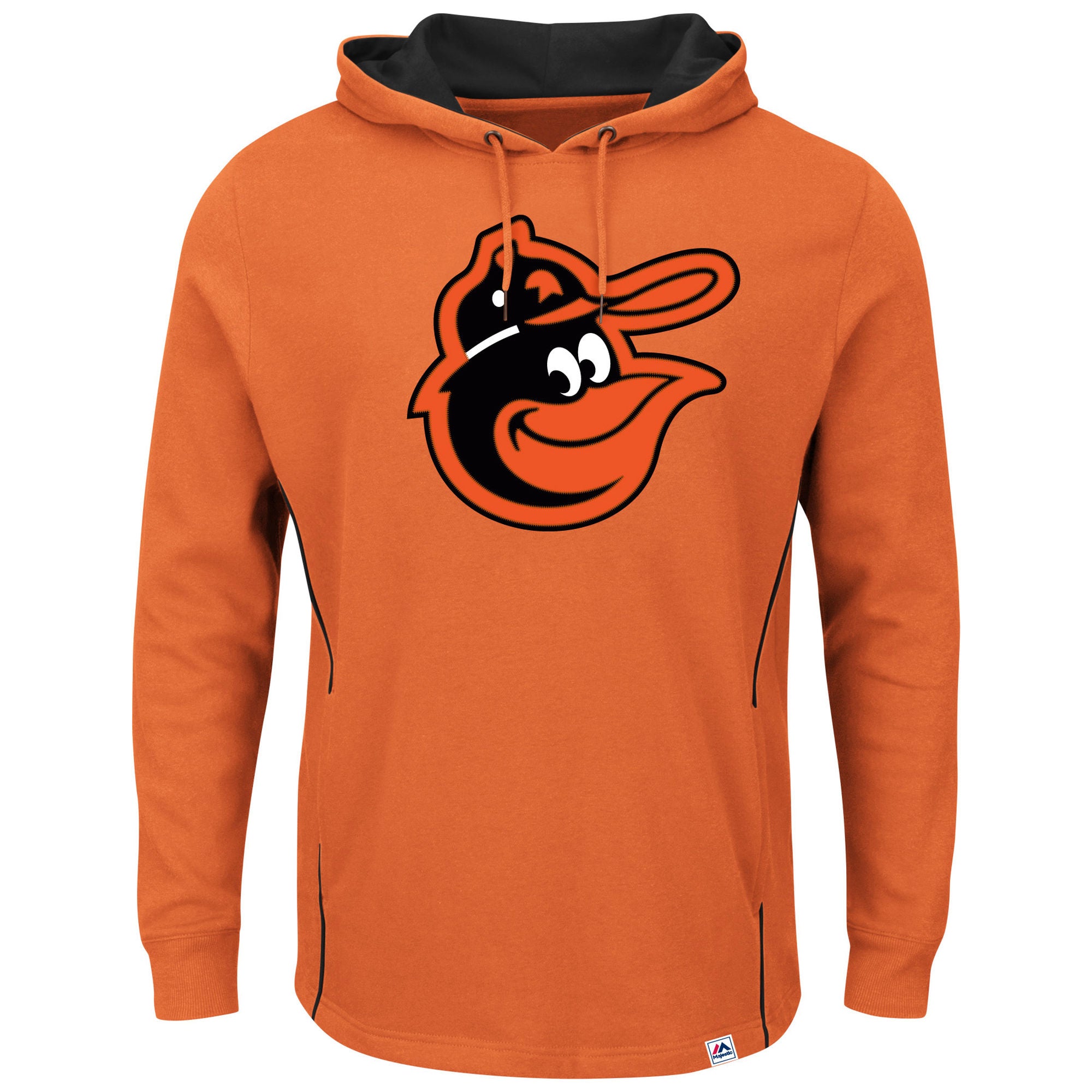 Baltimore Orioles Majestic Cooperstown Pullover Hoodie - orange