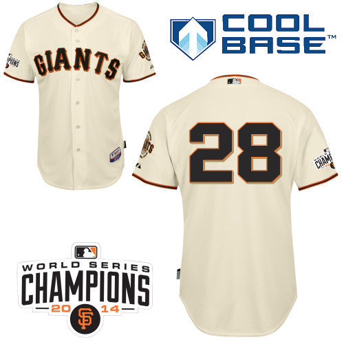 Buster Posey San Francisco Giants Majestic Women's Cool Base Player Jersey  - Cream