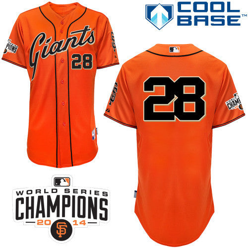 Buster Posey San Francisco Giants Youth Official Cool Base Player Jersey -  Orange