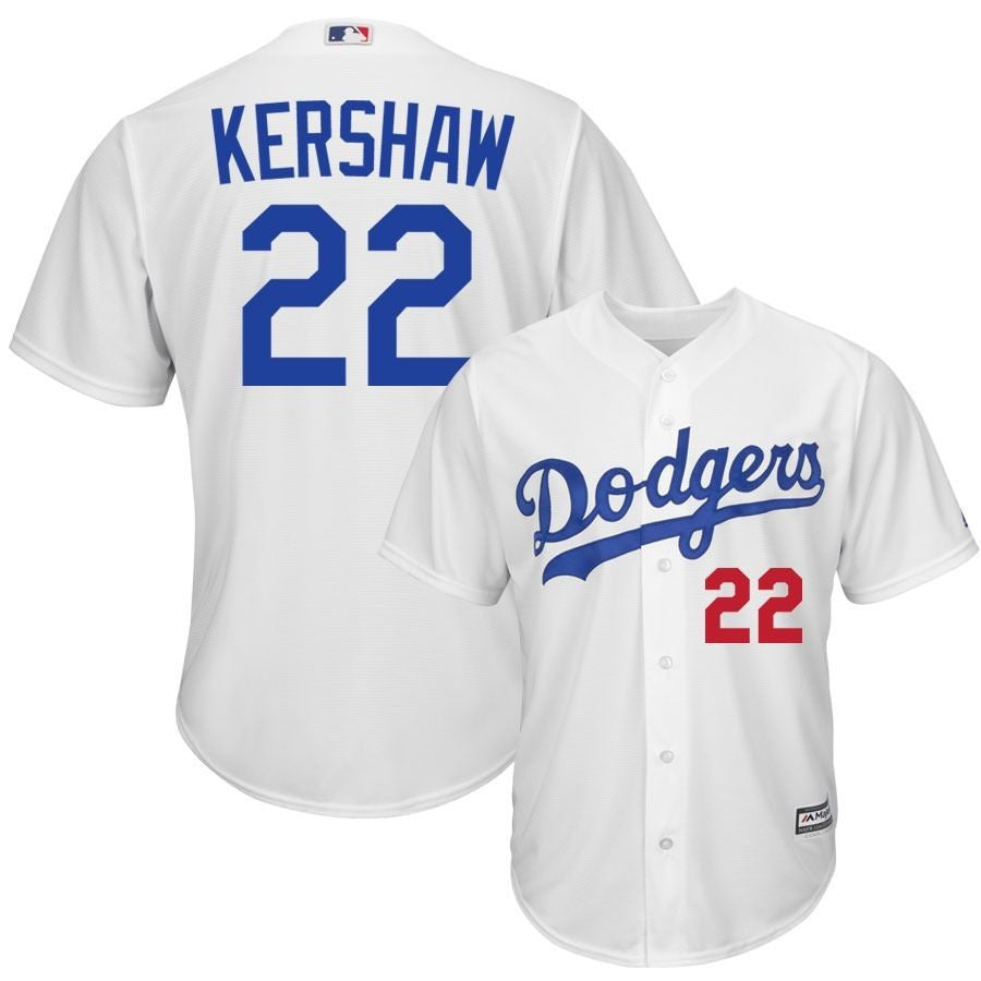 Clayton Kershaw Los Angeles Dodgers Majestic Home Flex Base Authentic  Collection Player Jersey - White