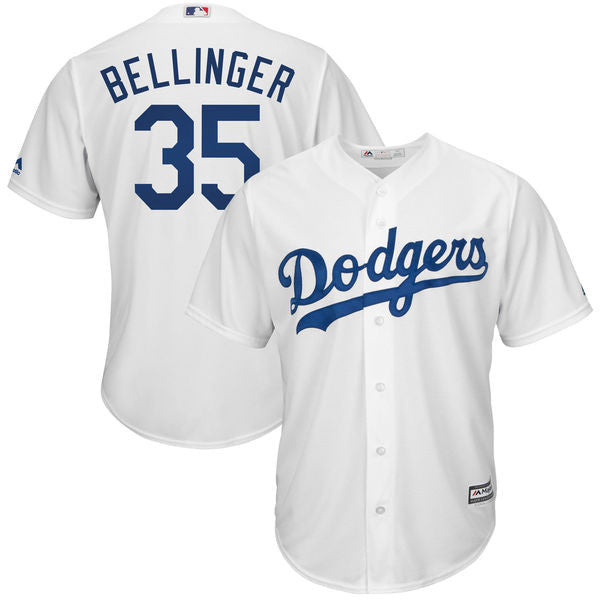 Authentic Men's Cody Bellinger White Jersey - #35 Baseball Los Angeles  Dodgers Belli Cool Base 2019 Players Weekend