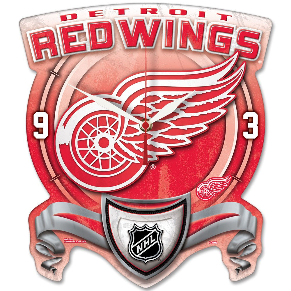 Adult NHL Detroit Red Wings FOCO Red/Black Color Block Big Logo Slipper -  Sports Closet