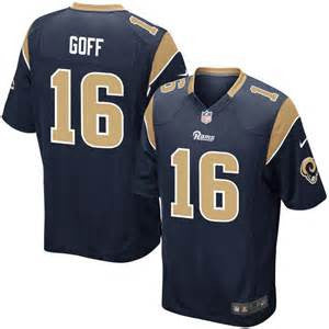 Jared Goff Los Angeles Rams Autographed Royal Blue Nike Game Jersey
