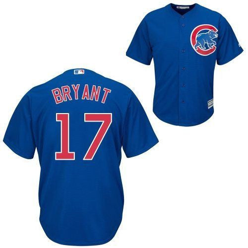 Cubs No17 Kris Bryant White(Blue Strip) 2018 Memorial Day Cool Base Women's Stitched Jersey