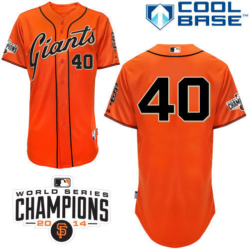 San Francisco Giants Majestic Youth Official Cool Base Jersey - Orange
