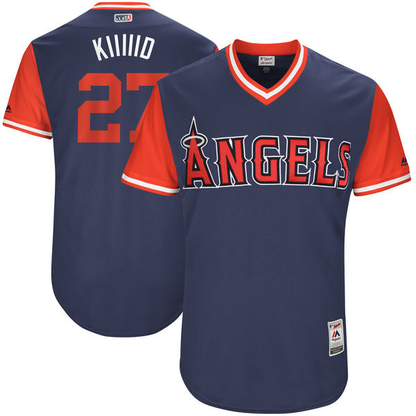Men's Los Angeles Angels Mike Trout Majestic Scarlet 2017 Spring Training  Authentic Flex Base Player Jersey