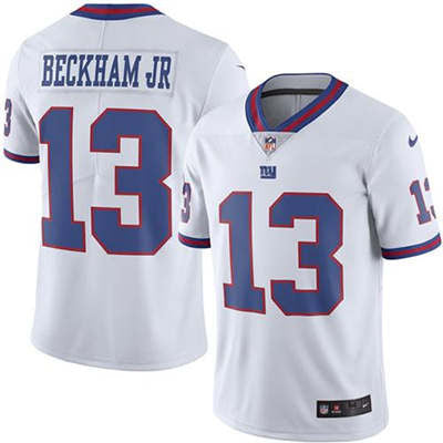Nike New York Giants No13 Odell Beckham Jr Black Men's Stitched NFL Limited Rush Impact Jersey