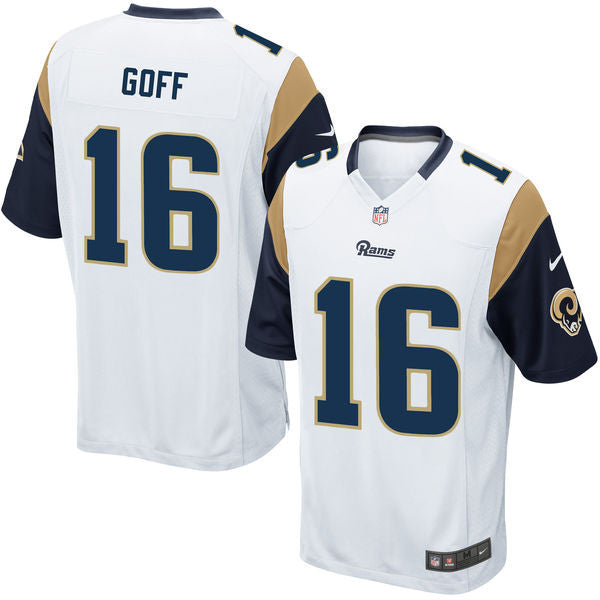 Men's Los Angeles Rams White Gold & Black Gold Jersey - All Stitched