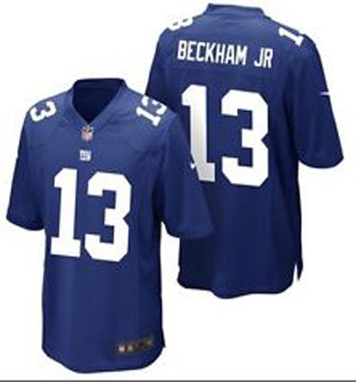 Nike New York Giants No13 Odell Beckham Jr Royal Blue Team Color Men's Stitched NFL Elite Gold Jersey