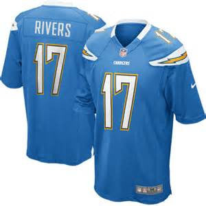 Nike Los Angeles Chargers #17 Philip Rivers Mens Color Rush Jersey XXL