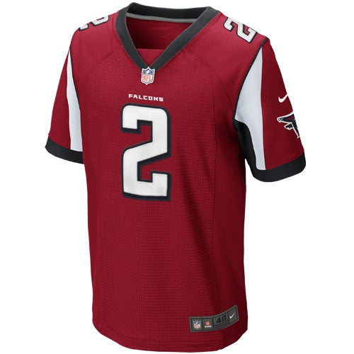 Nike Atlanta Falcons No2 Matt Ryan Red Team Color Women's Stitched NFL Elite Draft Him Shimmer Jersey