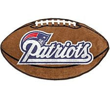 New England Patriots football shaped rug - Sports Nut Emporium