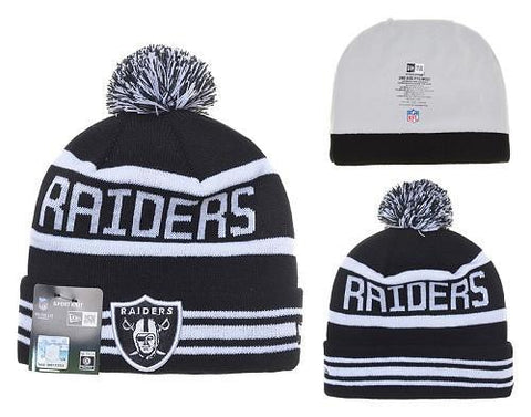 Oakland Raiders Winter Knit beanie  (037) - Sports Nut Emporium