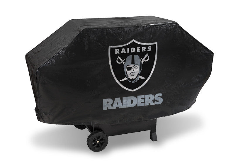 Oakland Raiders Deluxe Barbaque Grill Cover - Sports Nut Emporium