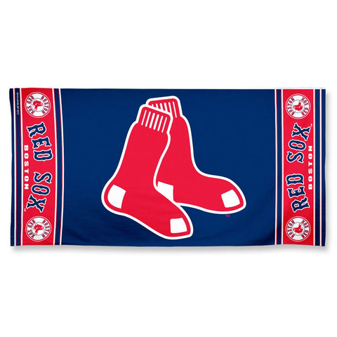 Boston Red Sox Fiber Beach Towel  30" x 60" Blue - Sports Nut Emporium