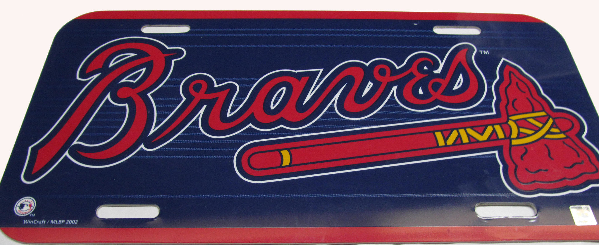 Go Braves Novelty Metal License Plate Tag